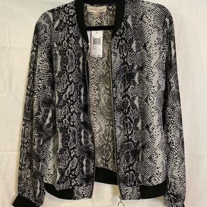 NWT philosophy animal print light flowy jacket